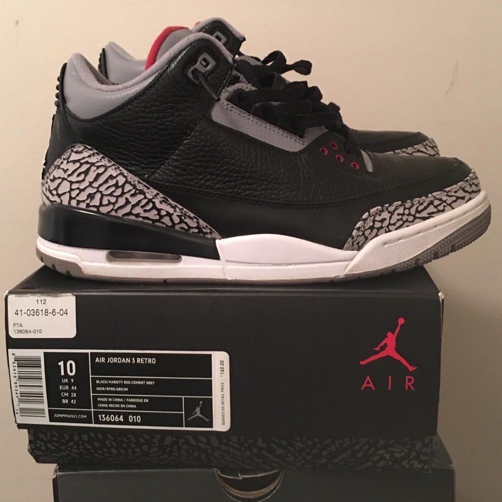 Jordan Black Cement 3 2011
